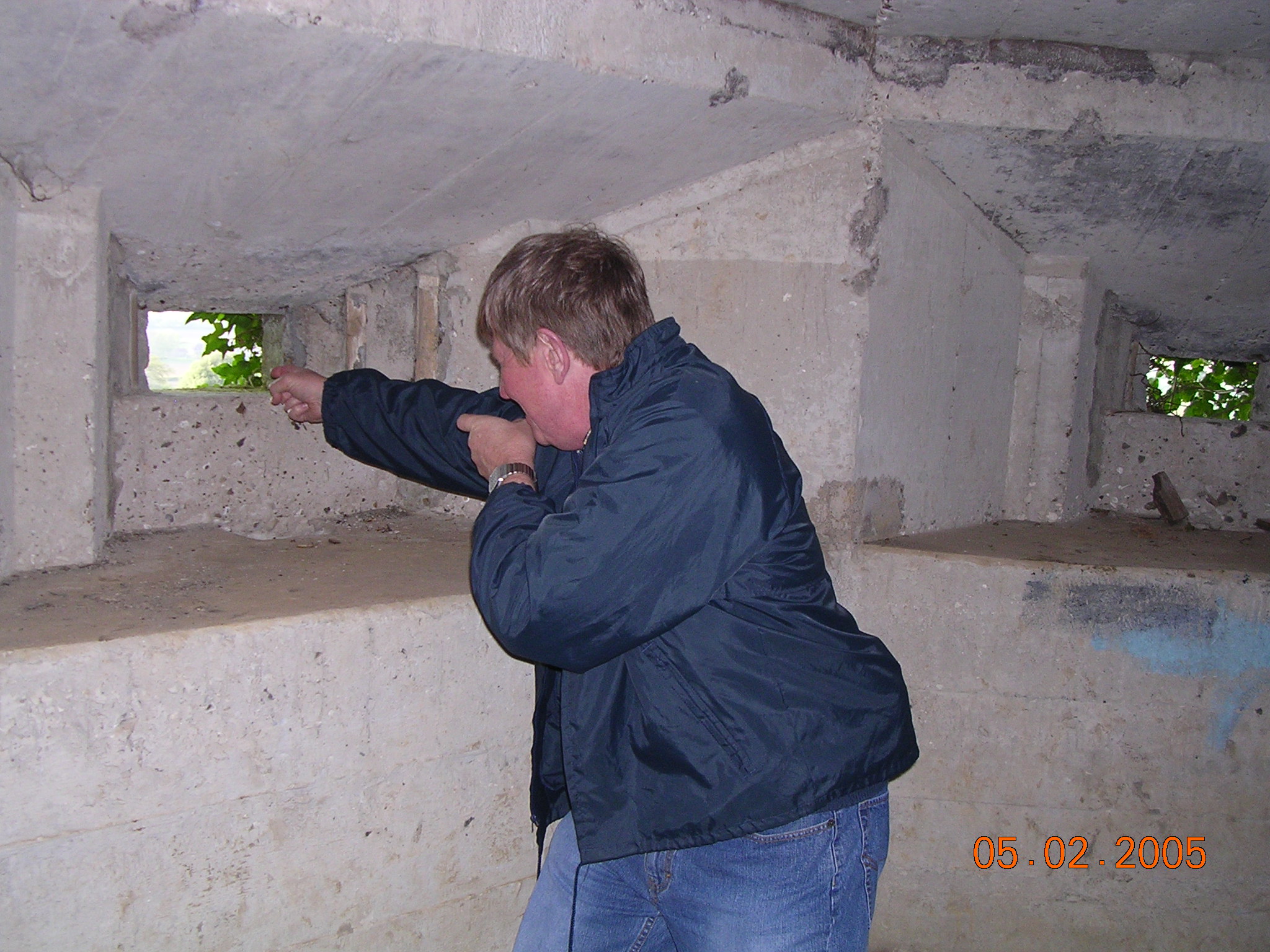 WWII bunker near house England-May-2005